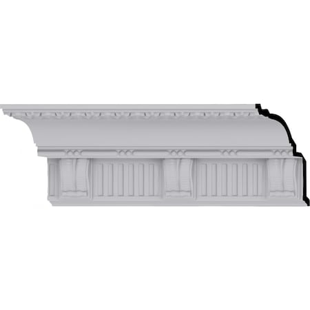 Ekena Millwork 6 1/8"H x 5 3/8"P x 8 1/8"F x 94 1/2"L, (6 1/4" Repeat), Crendon Crown Moulding MLD06X05X08CR